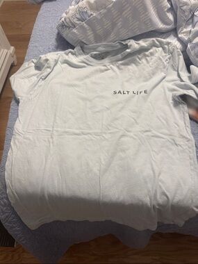 Salt Life Men’s Pale Blue Short Sleeve Logo Tee